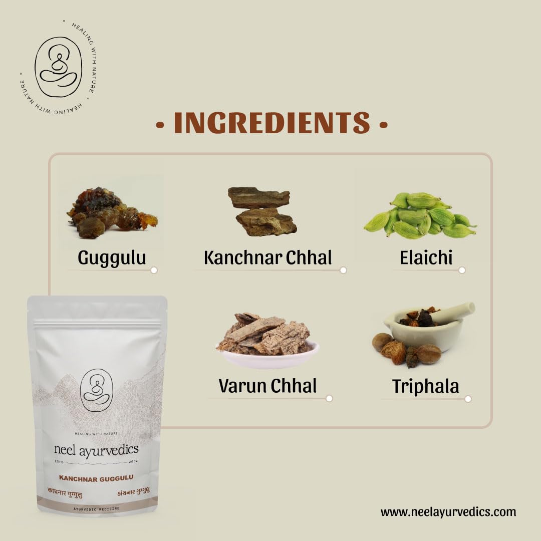 Neel Ayurvedics Kanchnar Guggulu - 300 Tab Neel Ayurvedics Au supplements