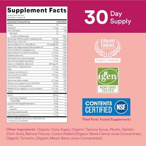 SmartyPants Teen Girl Multivitamin Gummies: Omega 3 Fish Oil (EPA/DHA), Vitamin D3 SmartyPants Au supplements