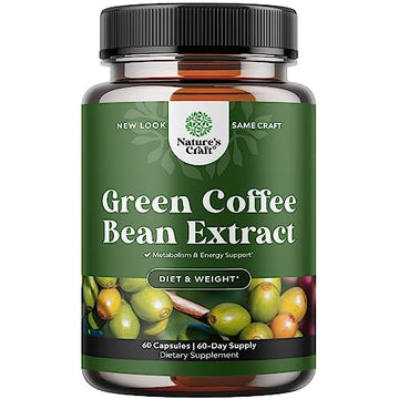Pure Green Coffee Bean Extract Supplement – Best for Weight Loss Appetite Suppressant Natures Craft Au supplements