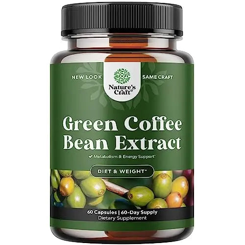 Pure Green Coffee Bean Extract Supplement – Best for Weight Loss Appetite Suppressant Natures CraftAU supplements