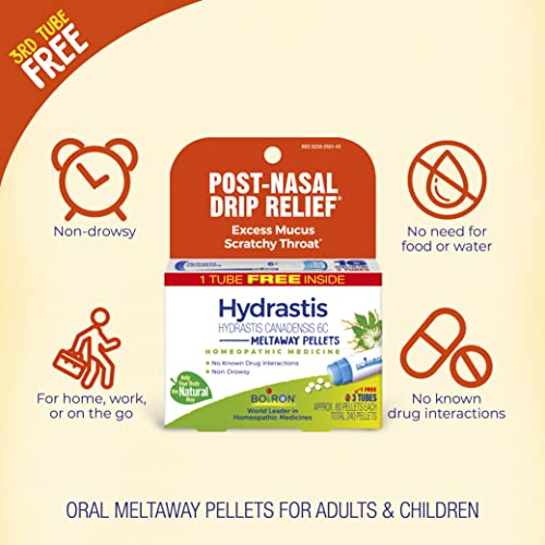 Boiron Hydrastis Canadensis 6C Homeopathic Medicine for Post-Nasal Drip Relief, Excess Mucus Boiron Au supplements
