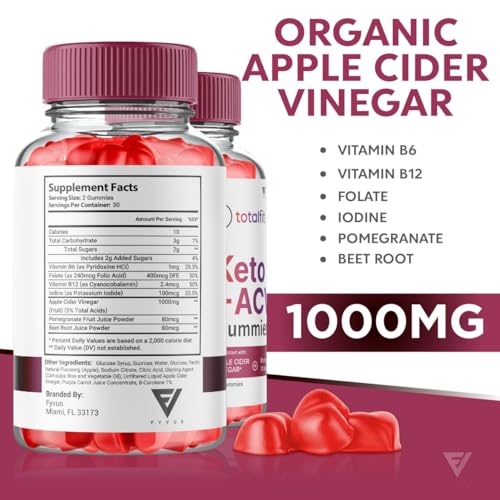 (2 Pack) Total Fit Keto ACV Gummies Advanced Weight Loss, Total Keto ACV Apple Cider Fyvus Au supplements