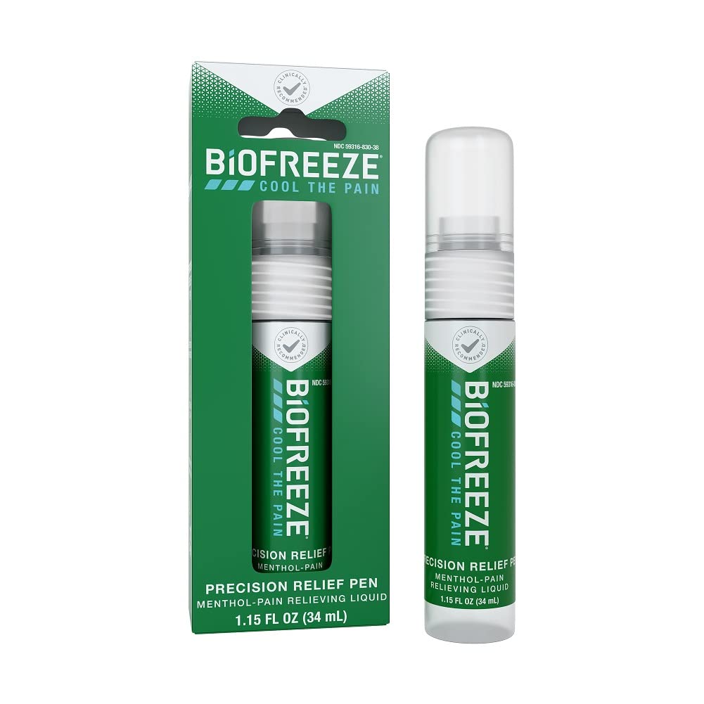 Biofreeze Precision Pain Relief Pen, Arthritis Pain Reliever, Mess-Free Cooling Joint Pain Relief, Menthol Pain Relief Liquid 1.15 Fl Oz Biofreeze Au supplements
