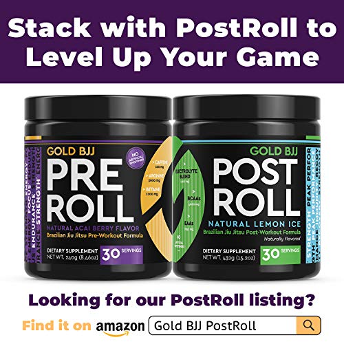 Gold BJJ PreRoll - Jiu Jitsu Pre Workout Supplement for Energy, Focus, and Endurance Gold BJJ Au supplements