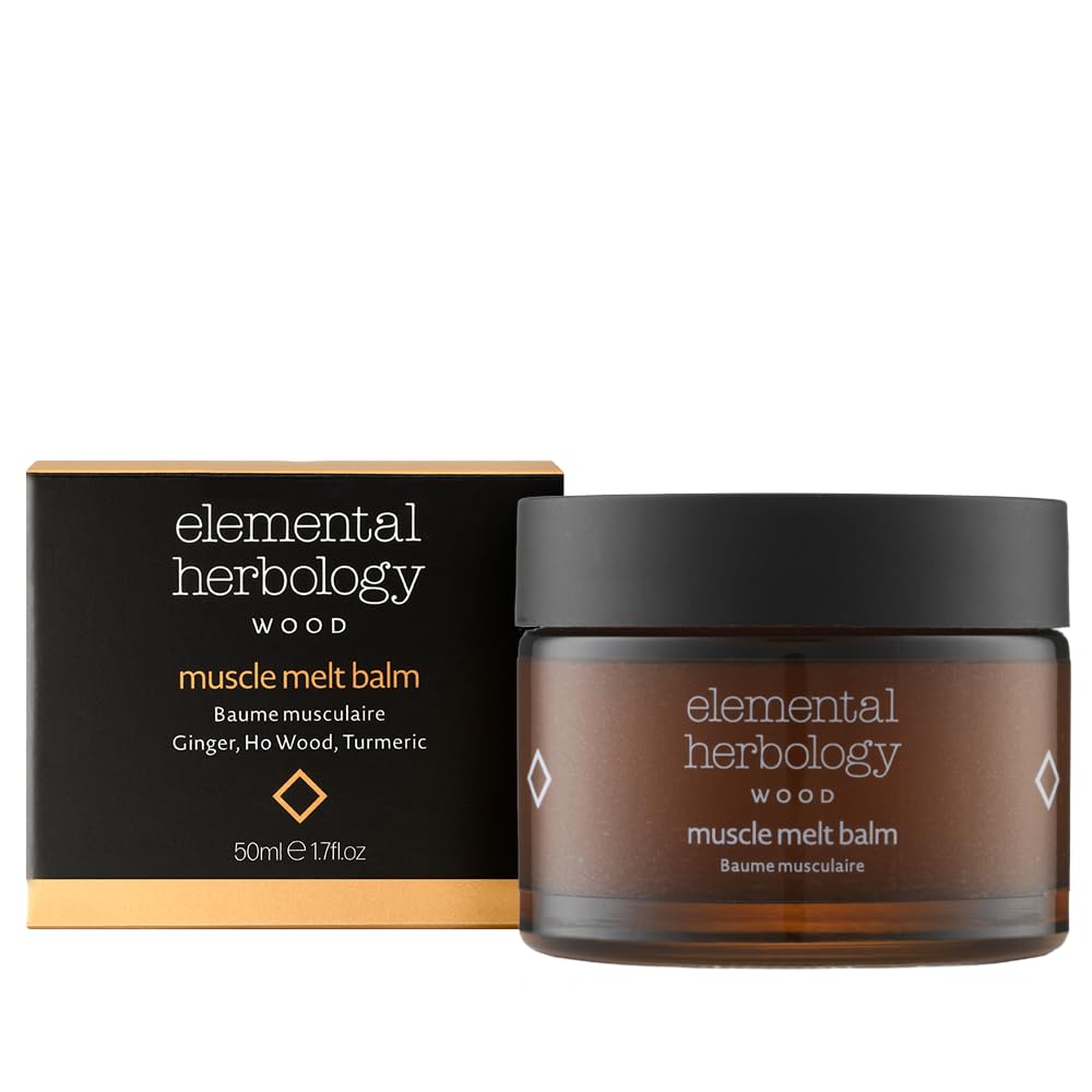 Elemental Herbology Muscle Melt Body Balm 1.7 fl oz – Warming with Ginger, Ho Wood & Turmeric – Comforting Botanical Treatment for Massage & Post-Activity Relaxation Elemental Herbology Au supplements