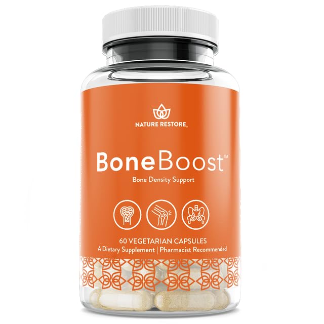 Nature Restore BoneBoost, Natural Bone Health Supplement, 60 Capsules, Manufactured in USA, Non GMO, Gluten Free Nature Restore Au supplements