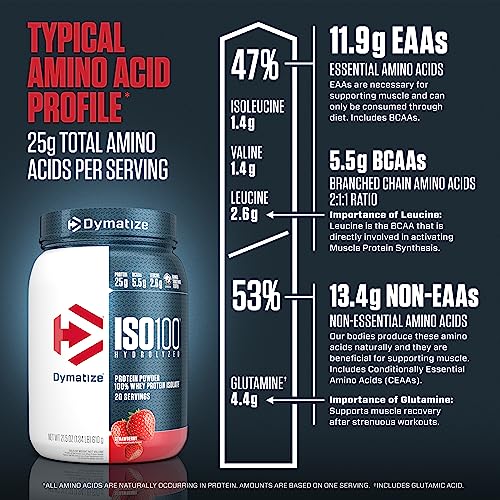 Dymatize ISO100 Hydrolyzed Protein Powder, 100% Whey Isolate Protein, 25g of Protein Dymatize Au supplements