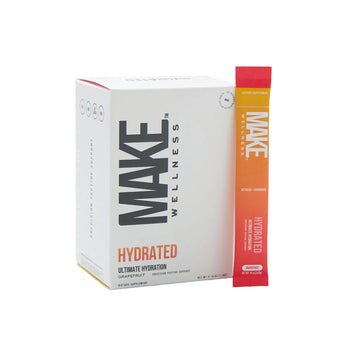 Make Wellness HYDRATED | 30 Servings | Grapefruit Flavor | Supports Hydration & Electrolyte Balance | Bioactive Peptide Blend for Daily Overall Wellness Make Wellness Au supplements