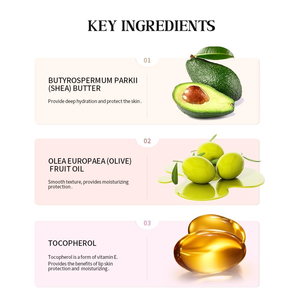 YumSova 4PCS Summer Lip Gloss Lipstick, Containing Natural Oils And Fruit Extracts, Can Soothe And Soften Dry Lips, Keep Moisture For A Long Time, And Is Not Sticky (4PCS) YumSova Au supplements