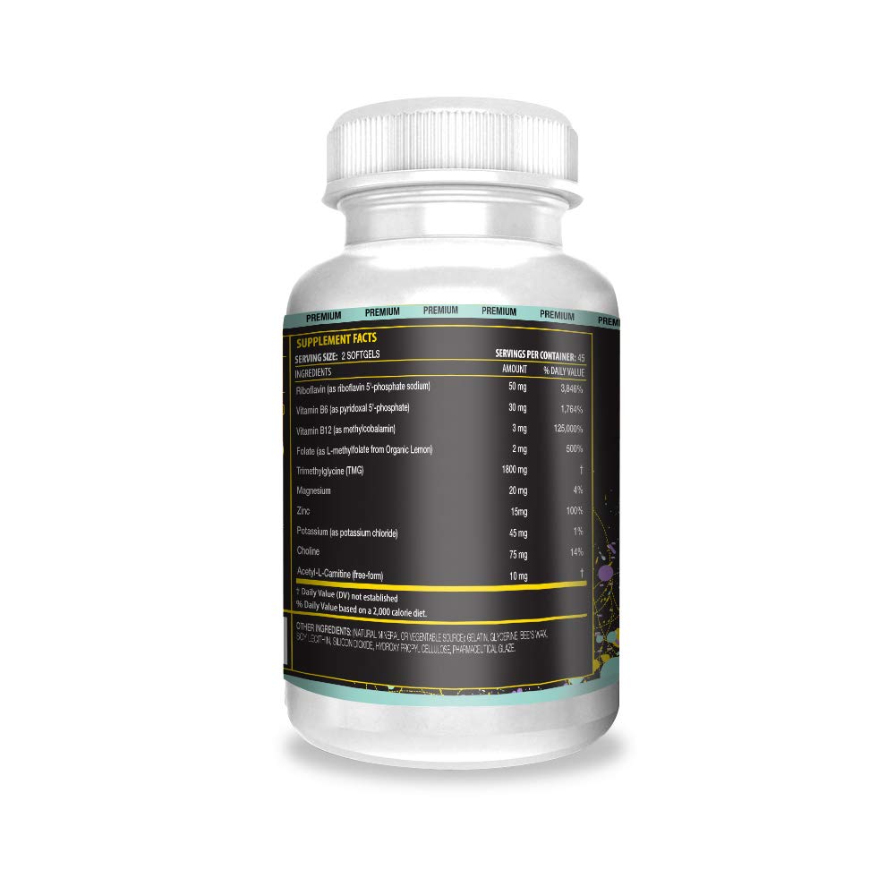 ACTIF Methylation Mega Support with 10 Advanced Factors and Organic Folate – 100% Natural, Non-GMO, 90 Count ACTIF Au supplements