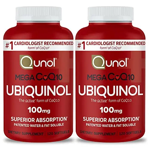 Qunol Mega Ubiquinol CoQ10 100mg Softgels- Superior Absorption - Active form QunolAU supplements