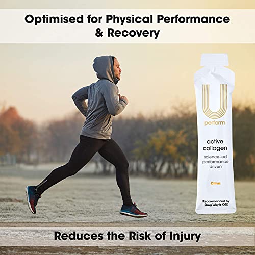 U Perform - Sports Muscle Recovery Supplement - High Protein Liquid Collagen Drink - Great for Joints Repair - Citrus Tasting and Natural Ingredients Based (8000mg) (14 sachets) U Perform Au supplements