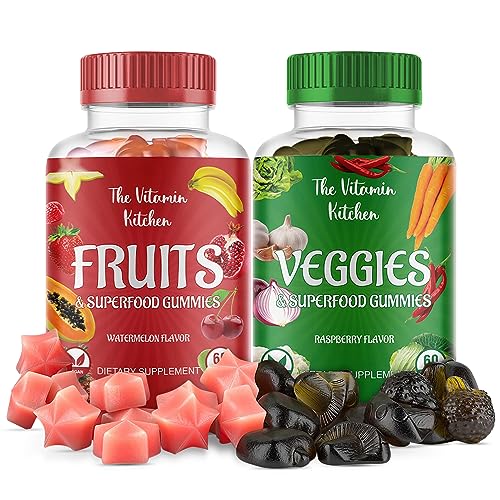 The Vitamin Kitchen Fruit and Veggies Gummies-120 Chews 60 Super Fruits The Vitamin Kitchen Au supplements