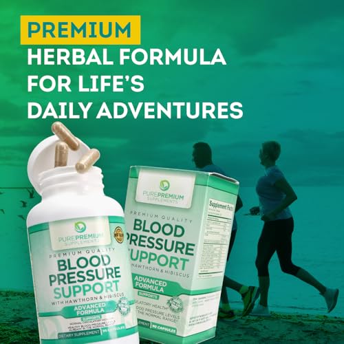 PurePremium Blood Pressure Support Supplement with Hawthorn, Hibiscus & Garlic Extract PurePremium Supplements Au supplements
