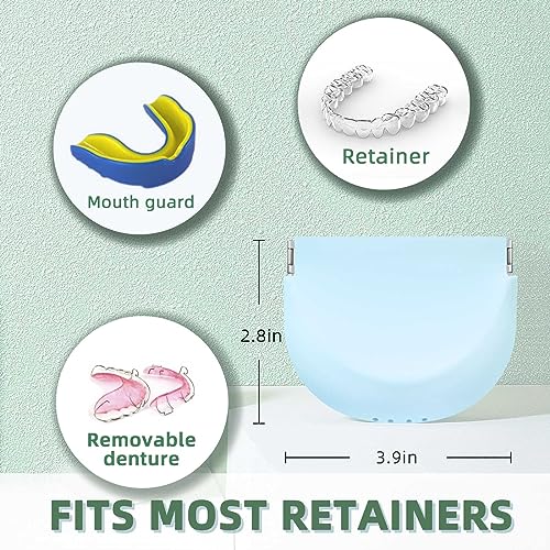 Silicone Retainer Case Soft Upgraded Cute Aligner Case Slim Partial Denture Case Container UZKEW Au supplements