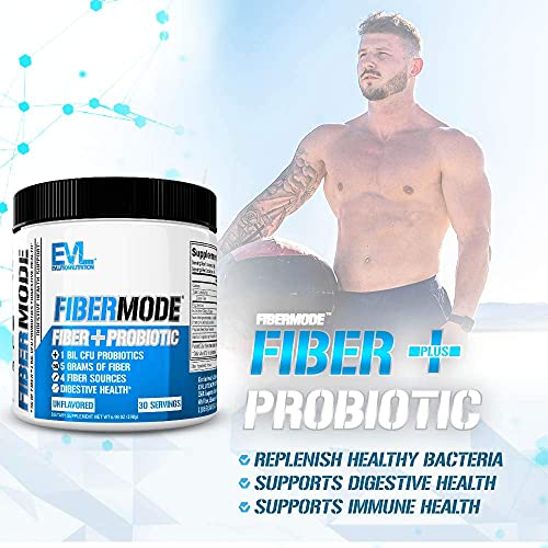 Evlution Nutrition FiberMode Fiber Plus Probiotic - 5 Grams of Fiber, Digestive Health Evlution Au supplements