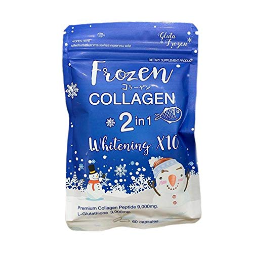 Frozen Collagen 2 in 1 Premium Collagen Peptide & Glutathione, 60 Capsules Frozen Collagen Au supplements