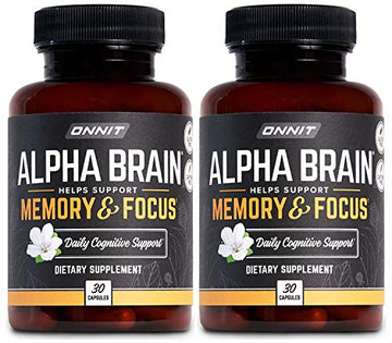 ONNIT Alpha Brain (60ct) - Over 1 Million Bottles Sold - Premium Nootropic Brain Supple ONNIT Au supplements