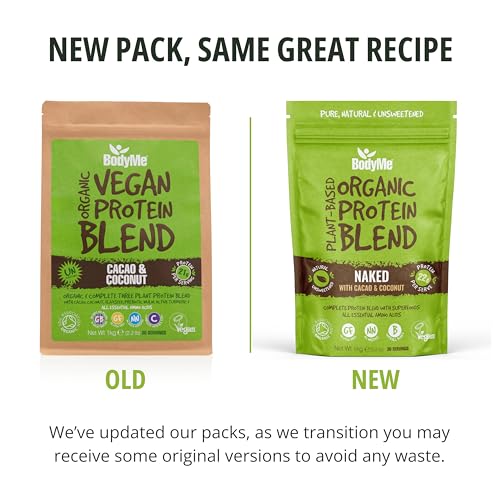 BodyMe Organic Vegan Protein Powder Blend, Cacao Coconut - Unsweetened, Low Carb BodyMe Au supplements