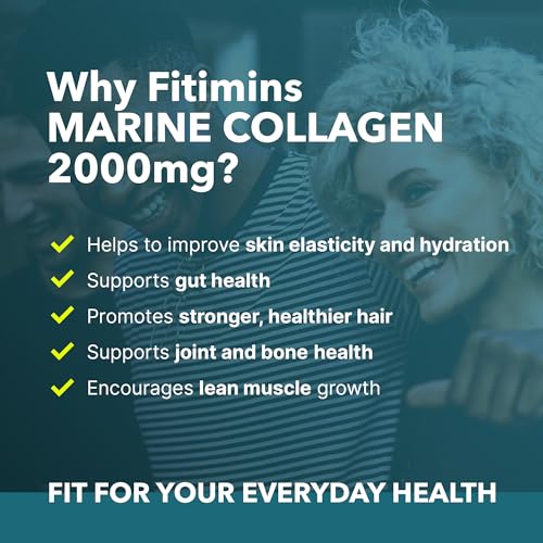 Fitimins Marine Collagen Capsules, 2000mg with Hyaluronic Acid & Vitamin C Fitimins Au supplements