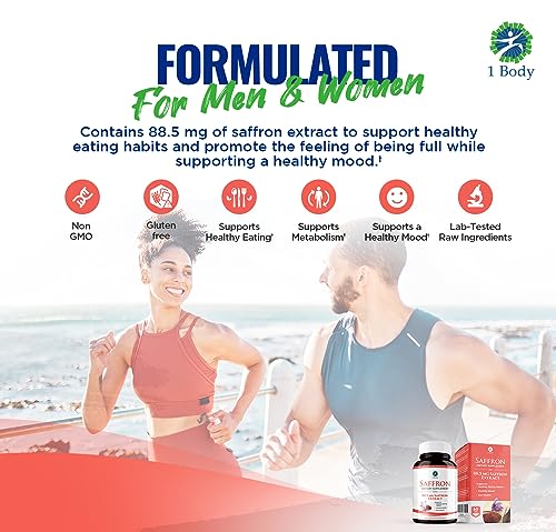1 Body Saffron Extract 8825 – Antioxidant & Mood Support Saffron Supplement 1 Body Au supplements