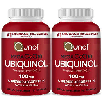Qunol Ubiquinol CoQ10 100mg Softgels, Mega Ubiquinol 100mg - Superior Absorption Qunol Au supplements