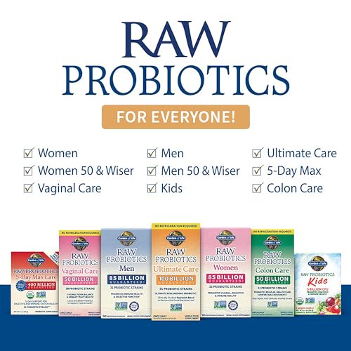 Garden of Life Probiotics for Women and Men - Raw Probiotics Colon Care 50 Billion Garden of Life Au supplements
