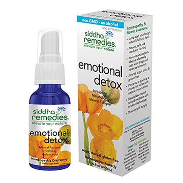 Siddha Remedies Emotional Detox Homeopathic Oral Spray for Melancholy, Irritability Siddha Au supplements