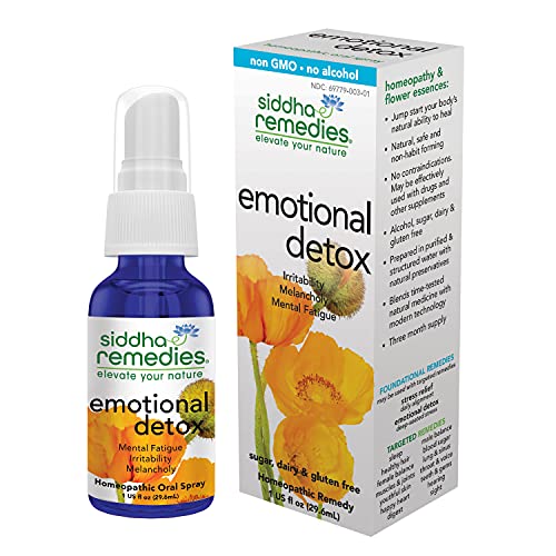 Siddha Remedies Emotional Detox Homeopathic Oral Spray for Melancholy, Irritability Siddha Au supplements