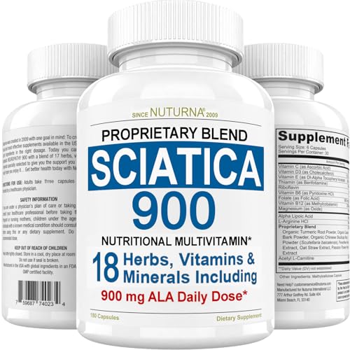 Sciatica Supplement with 900 mg Alpha Lipoic Acid - Sciatic Nerve Support Nuturna Au supplements