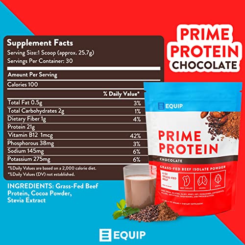 Equip Foods Prime Protein - Grass Fed Beef Protein Powder Isolate - Paleo and Keto Equip Au supplements