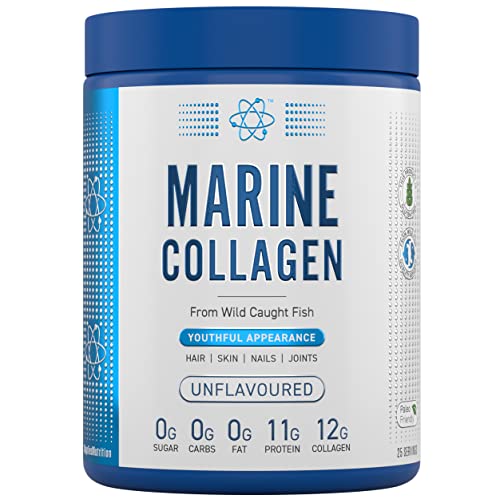 Applied Nutrition Marine Hydrolysed Collagen Powder from Wild Salmon - Protein for Health, Skin, Hair, Nails, Bones, Muscle & Joints Applied NutritionUS supplements