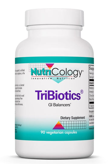 Nutricology TriBiotics - Berberine Artemisinin Botanical Blend - Gastrointestinal Support - Hypoallergenic - 45 Servings - 90 Capsules Allergy Research Group Au supplements