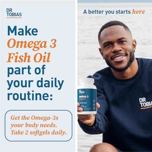 Dr. Tobias Omega 3 Fish Oil, 800 mg EPA 600 mg DHA Omega 3 Supplement for Heart Dr. Tobias Au supplements