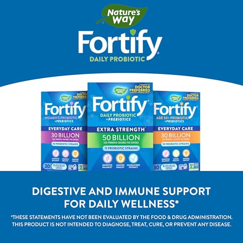 Nature's Way Fortify Probiotics for Women + Prebiotic, Digestive*, Immune*, and Vaginal Nature's Way Au supplements