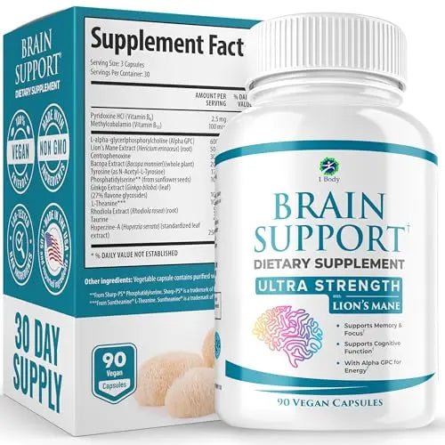1 Body Brain Supplements for Memory and Focus - Support Healthy Brain 1 BodyAU supplements