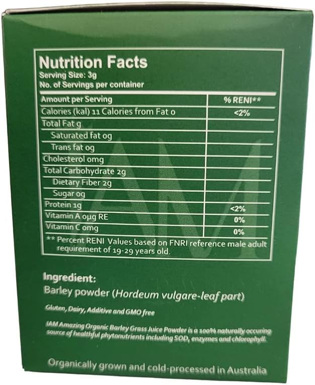 IAM Amazing Pure Organic Barley Powder Drink Barley Green Natural Blend XLXZHYF Au supplements
