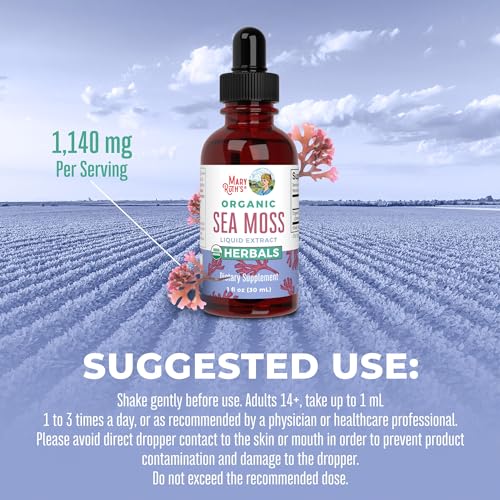MaryRuth's Irish Sea Moss Liquid Drops | Sugar Free | SeaMoss for Gut Health and Immune MaryRuth Organics Au supplements
