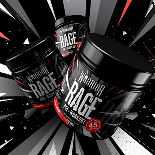 Warrior - RAGE Pre Workout Powder – Lightnin’ Lemonade 392g, WA-RG-045-01 Warrior Au supplements