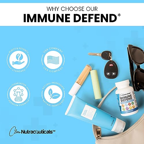 Immune Defense Support Supplement 8 in 1 w/Zinc 50mg Quercetin, VIT C Clean Nutraceuticals Au supplements