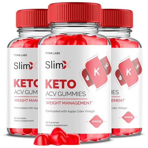 (3 Pack) SlimX Keto ACV Gummies, SlimX Keto ACV Advanced Weight Loss 1000MG Apple Titan LabsAU supplements