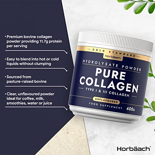 Collagen Powder | Gold Standard Bovine Collagen Peptides | Hydrolyzed Collagen Horbäach Au supplements