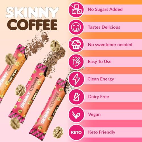 Skinny Boost Skinny Coffee- (Unflavored) Instant Sticks Made with Arabica Coffee, Garcinia SkinnyBoost Au supplements