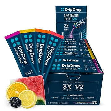 DripDrop Hydration - Electrolyte Powder Packets - Watermelon, Berry, Orange, Lemon DripDrop Au supplements