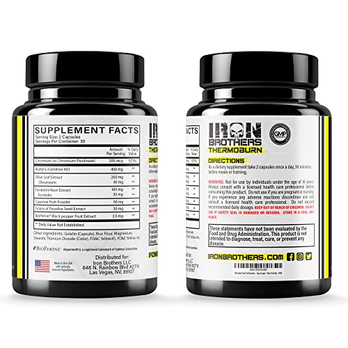 Stimulant Free Fat Burners for Women and Men – Weight Loss - Non Stim Thermogenic Fat Iron Brothers Supplements Au supplements
