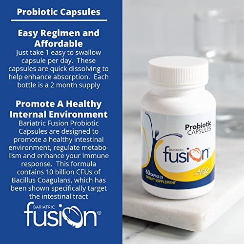 Bariatric Fusion Probiotic Capsule | Easy to Swallow Bariatric Vitamin | 10 Billion CFU Bariatric Fusion Au supplements