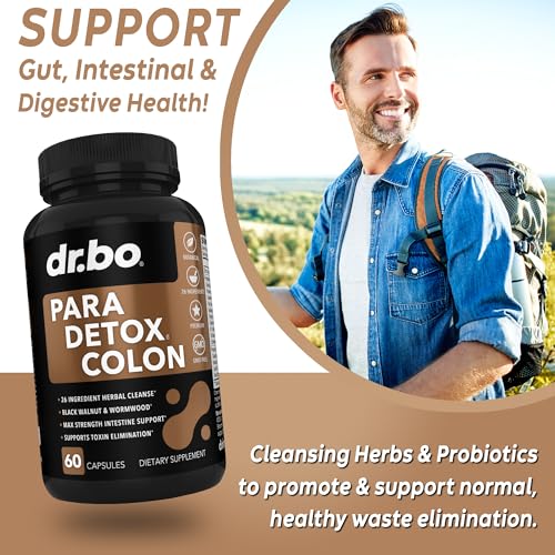 Colon Cleanse Pills Body Detox - Intestinal Guard Cleanser for Stomach - Natural Weight DR. BO Au supplements