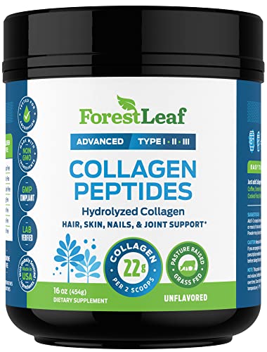 Collagen Peptides Powder Unflavored - Hydrolyzed Collagen Protein Powder ForestLeaf Au supplements